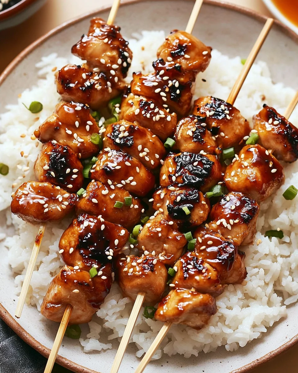Teriyaki Chicken Skewers