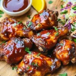Two Ingredient Crispy Oven Baked BBQ Chicken