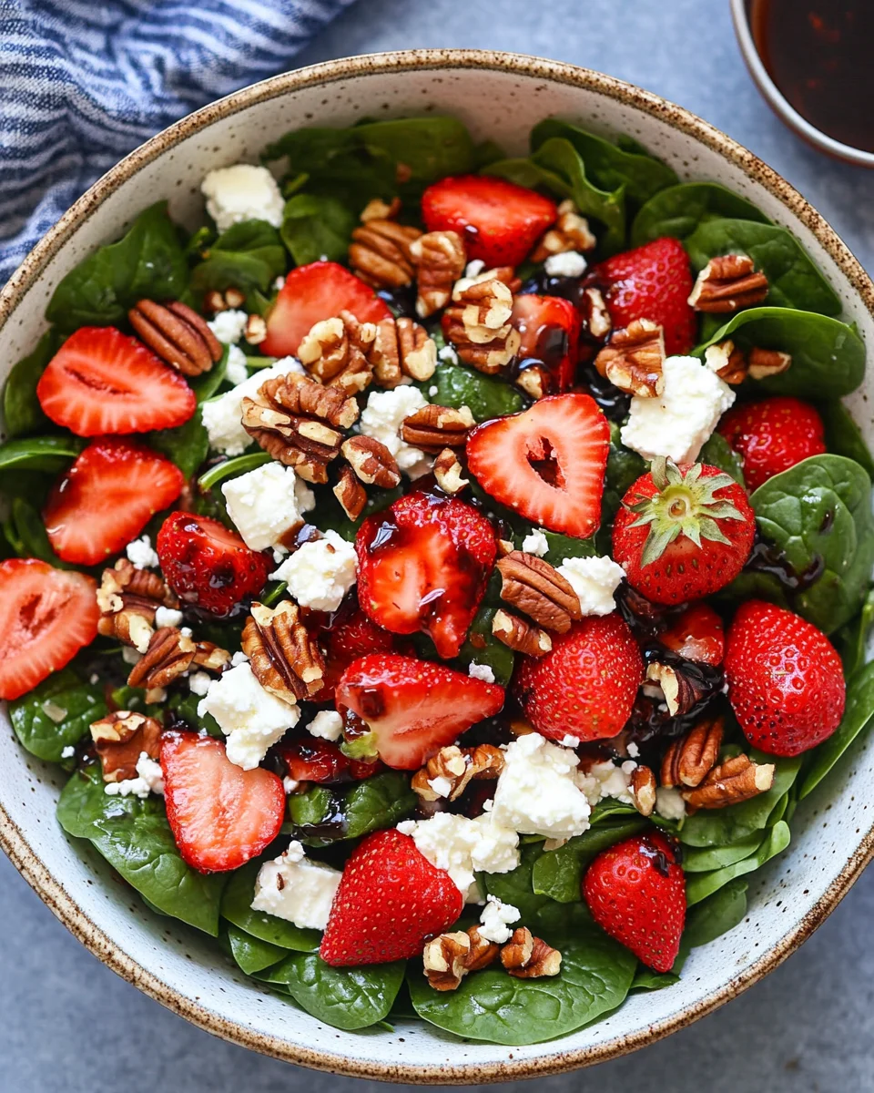 15-Minute Strawberry Spinach Salad