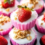 3 Ingredient Strawberry Yogurt Bites