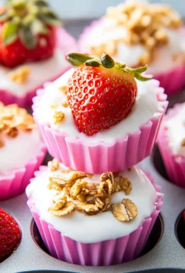 3 Ingredient Strawberry Yogurt Bites