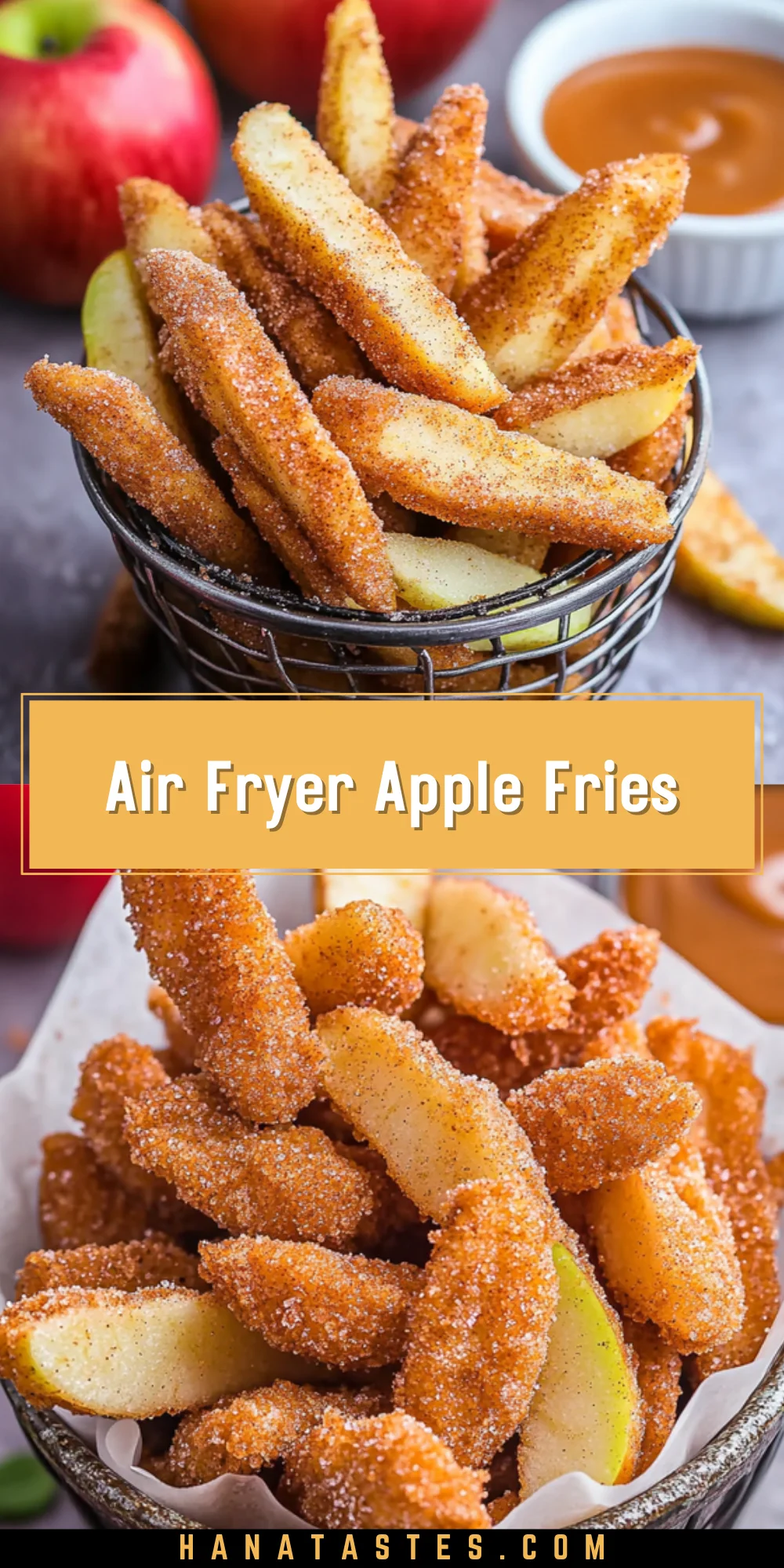 Air Fryer Apple Fries 17 Pinterest Hidden Image
