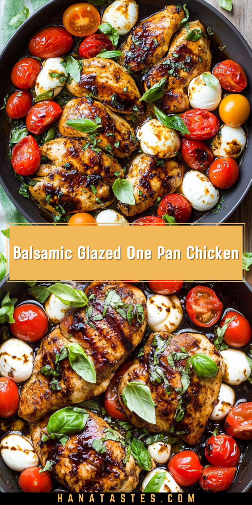 Balsamic Glazed One Pan Chicken 21 Pinterest Hidden Image