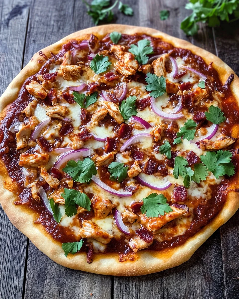 BBQ Chicken Bacon Pizza