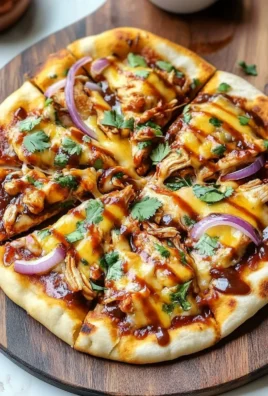 BBQ Chicken Naan Pizzas