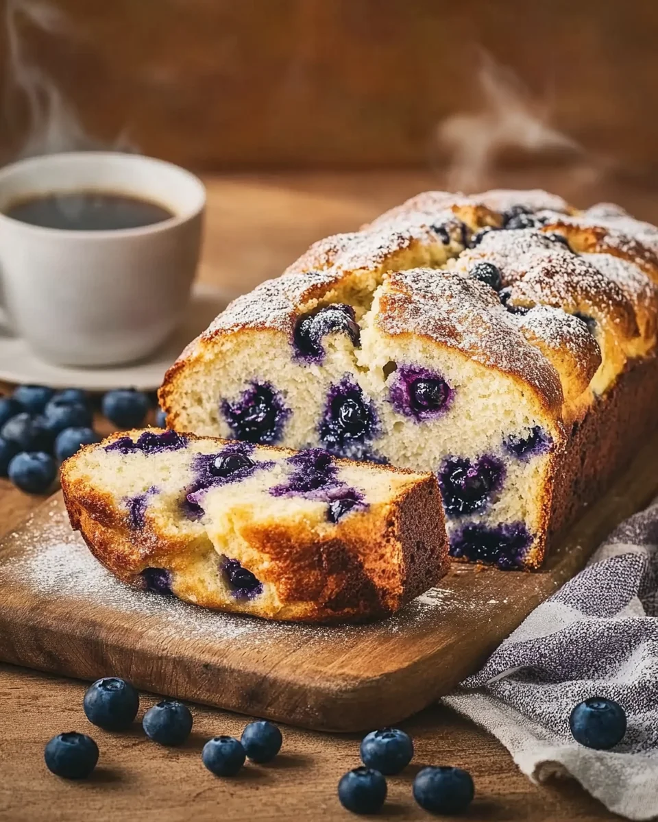 Blueberry Cream Cheese Bread
