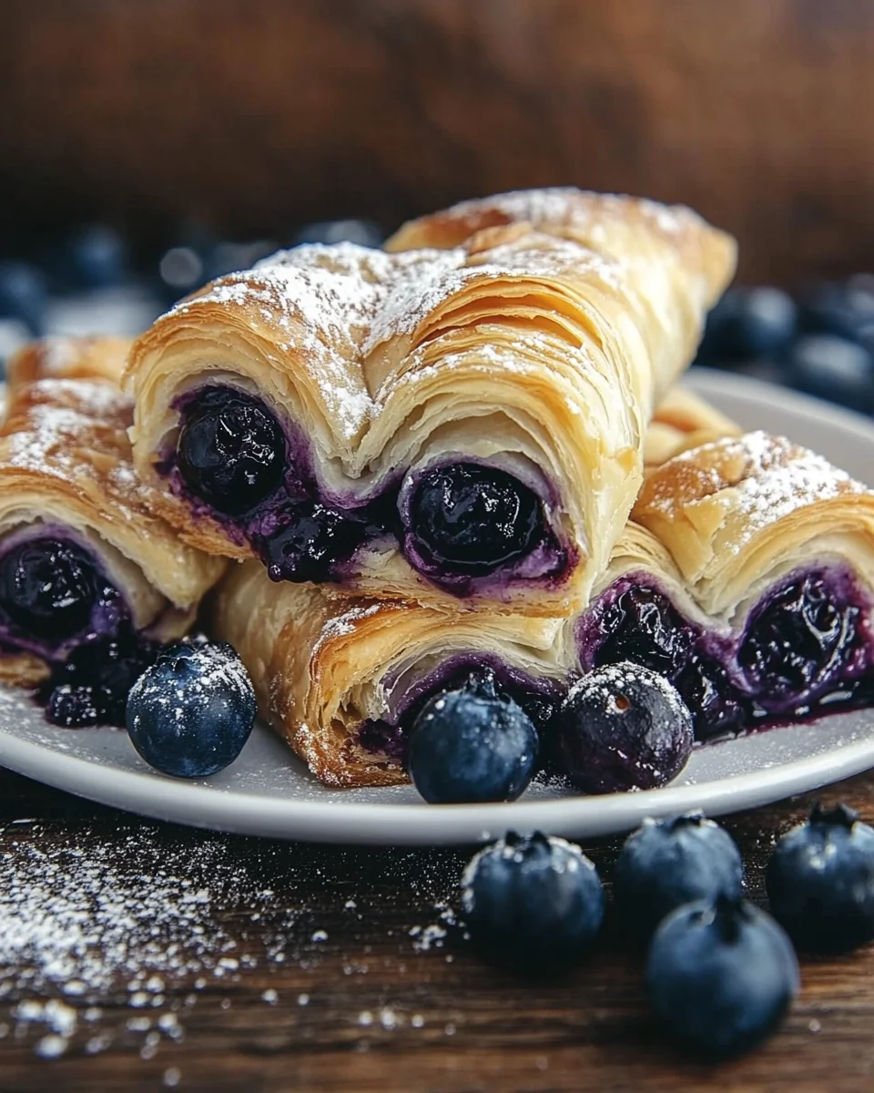 Blueberry Cream Cheese Puff Pastry