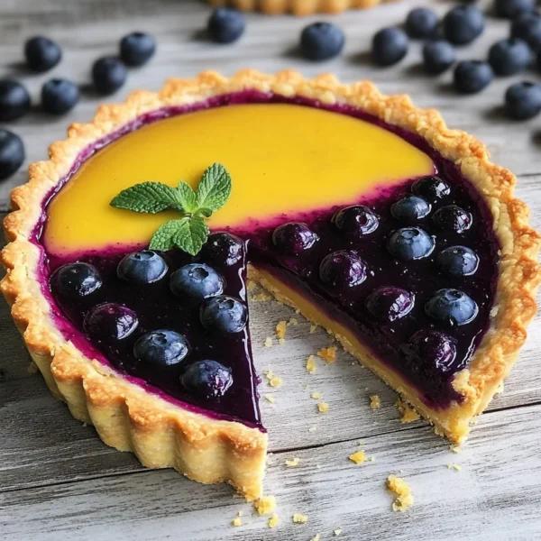 Blueberry–Lemon Curd Tart