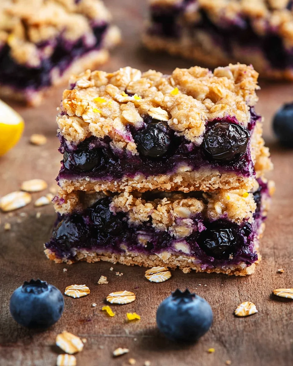 Blueberry Oatmeal Bars