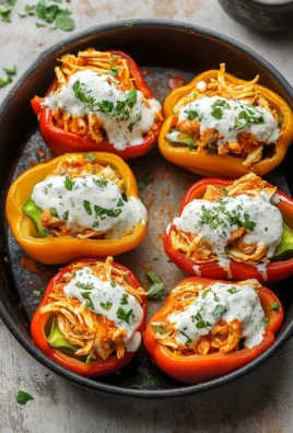 Buffalo Chicken Stuffed Peppers (Dairy-Free & Low Carb)
