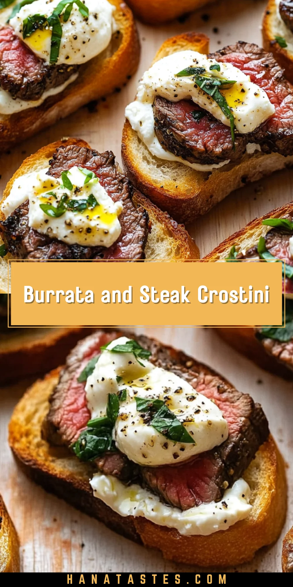 Burrata and Steak Crostini 15 Pinterest Hidden Image