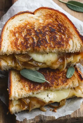 Caramelized Onion and Apple Grilled Cheese Sandwich