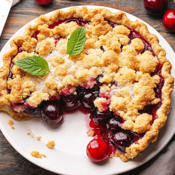 Cherry Crumble Pie