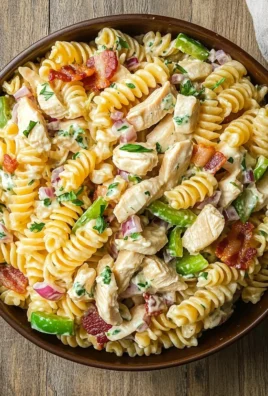 Chicken Bacon Ranch Pasta Salad