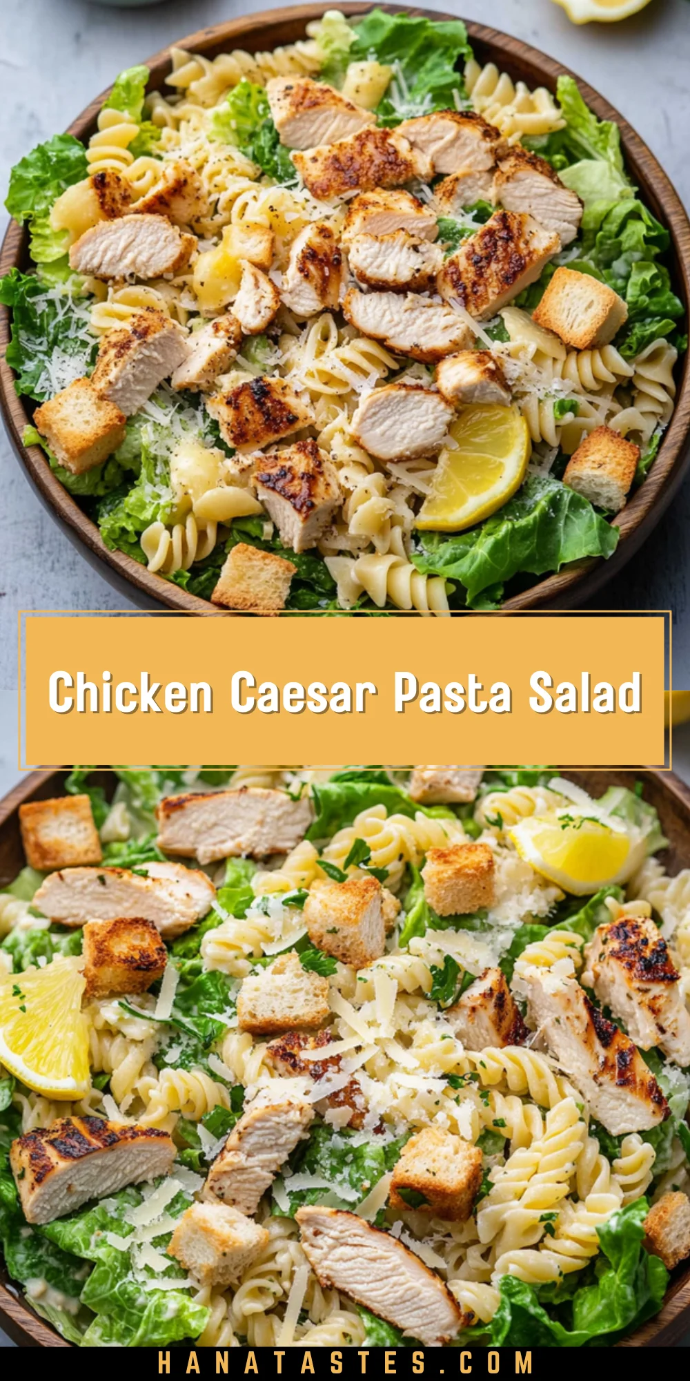 Chicken Caesar Pasta Salad 16 Pinterest Hidden Image