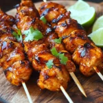 Chipotle Honey Chicken Skewers