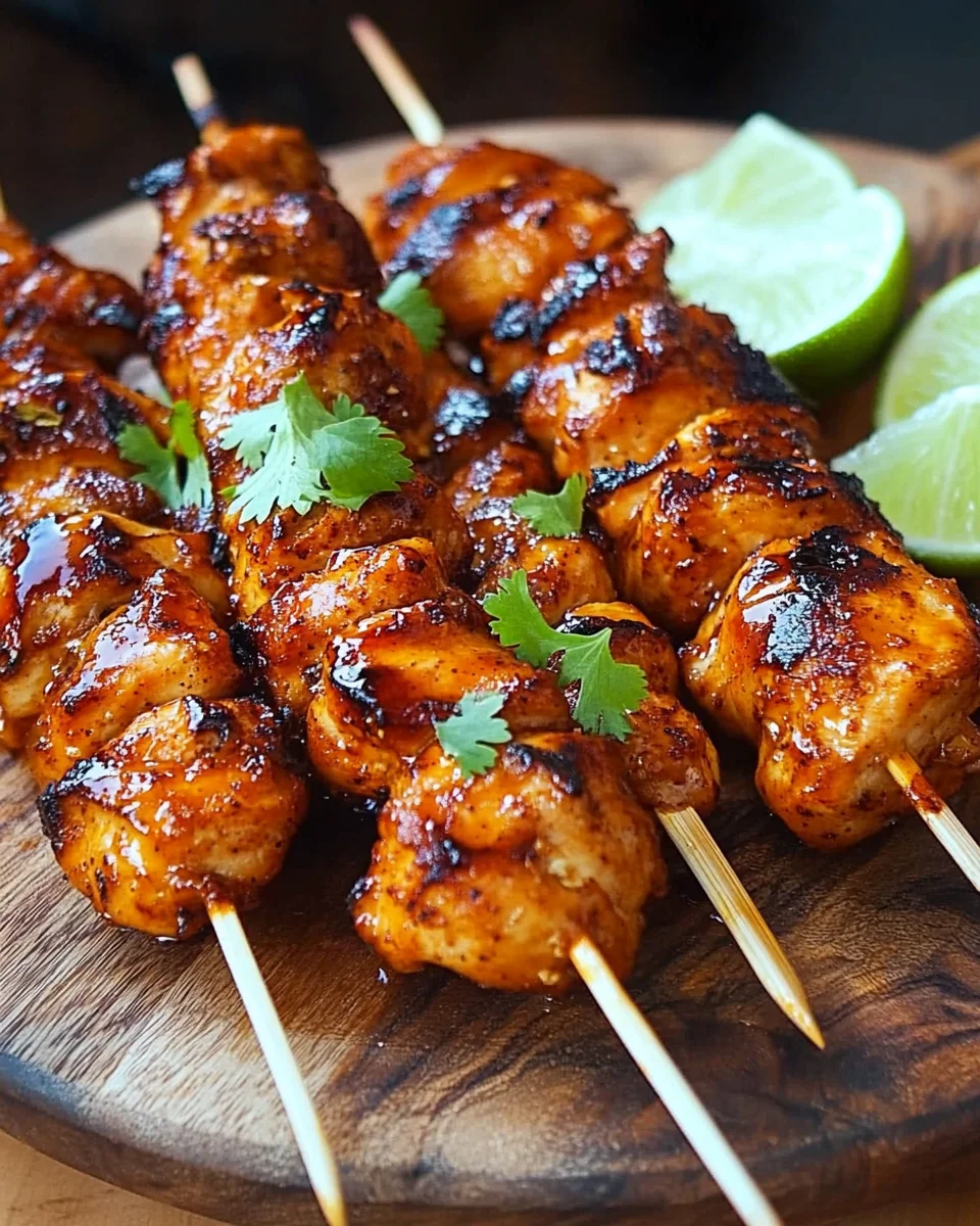 Chipotle Honey Chicken Skewers 18 Chipotle Honey Chicken Skewers