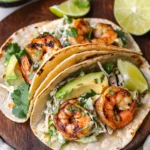 Cilantro Lime Shrimp Tacos with Creamy Slaw
