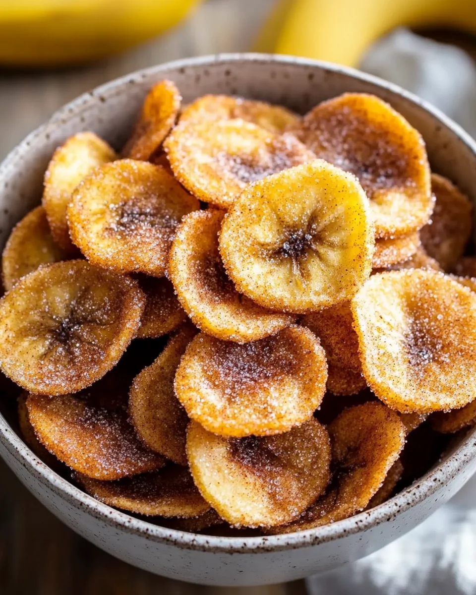 Cinnamon Sugar Air Fryer Banana Chips 16 Cinnamon