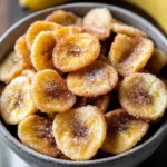 Cinnamon Sugar Air Fryer Banana Chips