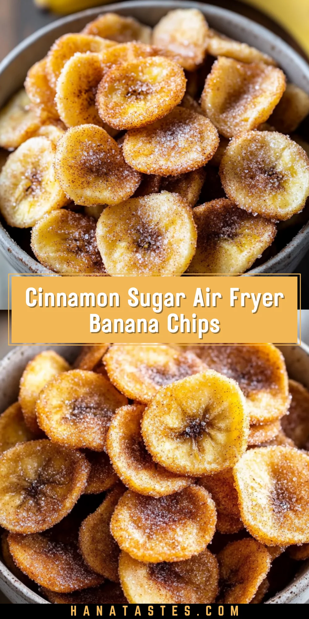 Cinnamon Sugar Air Fryer Banana Chips 15 Pinterest Hidden Image