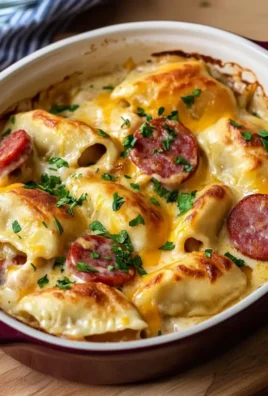 Crockpot Pierogi Casserole with Kielbasa