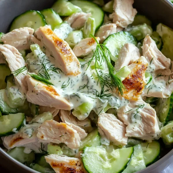 Cucumber Dill Rotisserie Chicken Salad