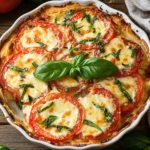 Easy Crustless Tomato Pie