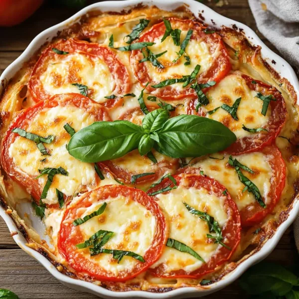 Easy Crustless Tomato Pie