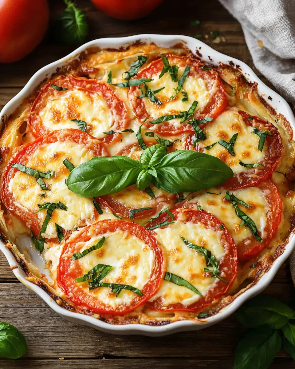 Easy Crustless Tomato Pie