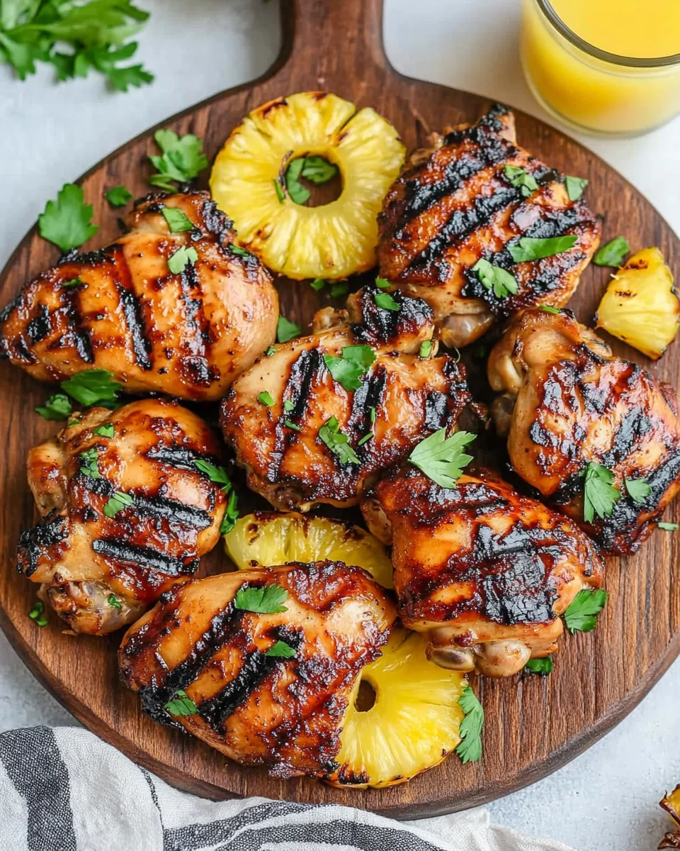 Easy Homemade Grilled Pineapple Chicken