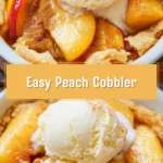 Easy Peach Cobbler 22 Pinterest Hidden Image