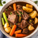 Easy Slow Cooker Pot Roast Recipe With Vegetables