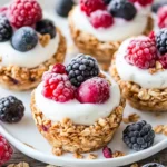 Frozen Yogurt Granola Cups