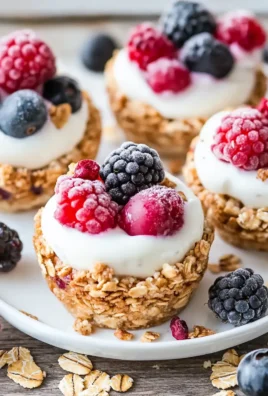 Frozen Yogurt Granola Cups