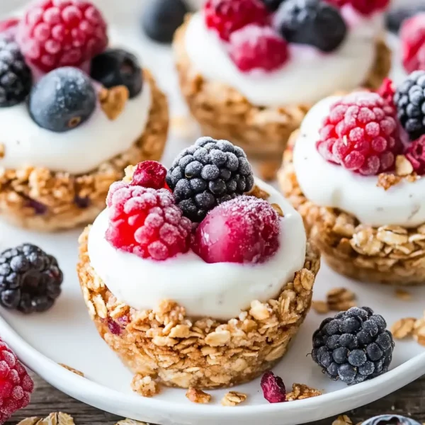 Frozen Yogurt Granola Cups