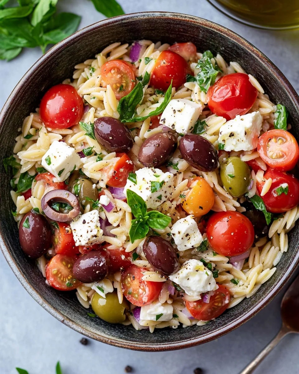 Greek Orzo Pasta Salad