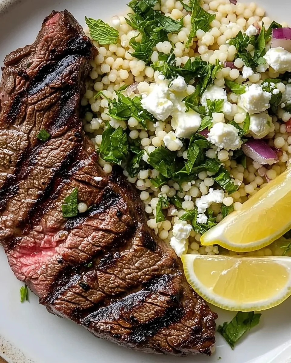 Grilled Skirt Steak with Lemon Herb Couscous Salad 23 Grilled Skirt Steak with Lemon Herb Couscous Salad
