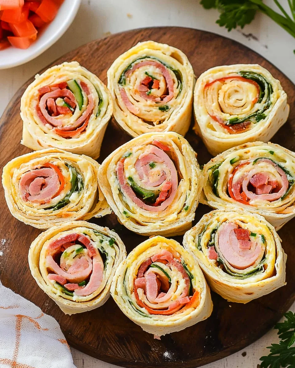 Ham And Turkey Pinwheels