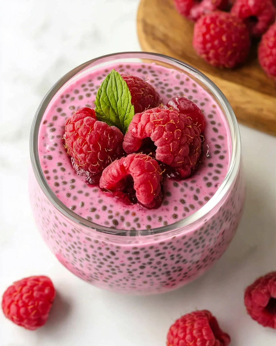 Healthy Raspberry Chia Pudding Recipe