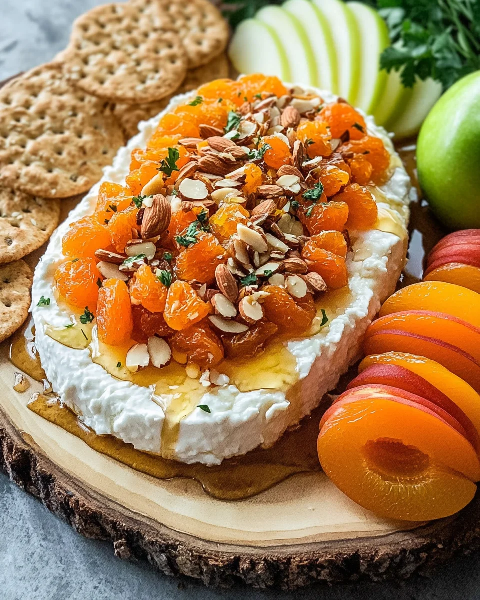Honey, Apricot, and Almond Goat Cheese Spread