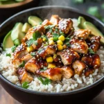Honey BBQ Chicken Rice Bowl