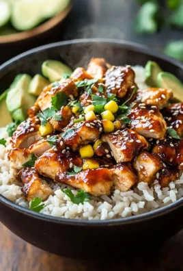 Honey BBQ Chicken Rice Bowl