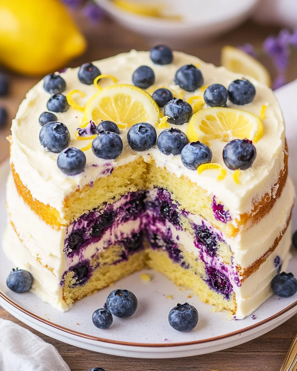 Lemon Blueberry Cake