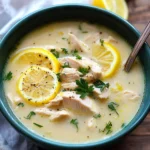 Mediterranean Lemon Chicken Soup: A Creamy, Comforting Bowl of Sunshine