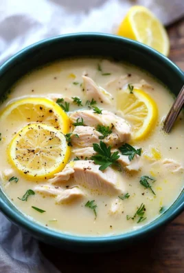 Mediterranean Lemon Chicken Soup: A Creamy, Comforting Bowl of Sunshine