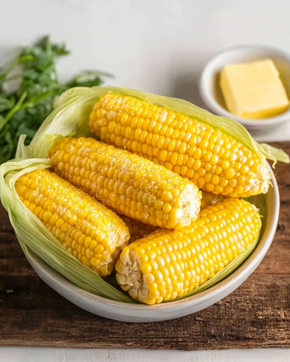 Microwave Corn on the Cob in Husk