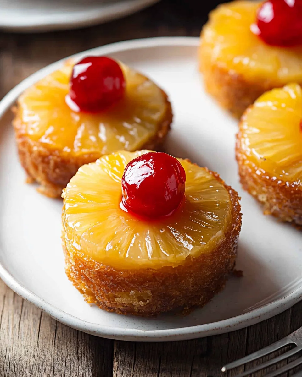 Mini Pineapple Upside Down Cakes