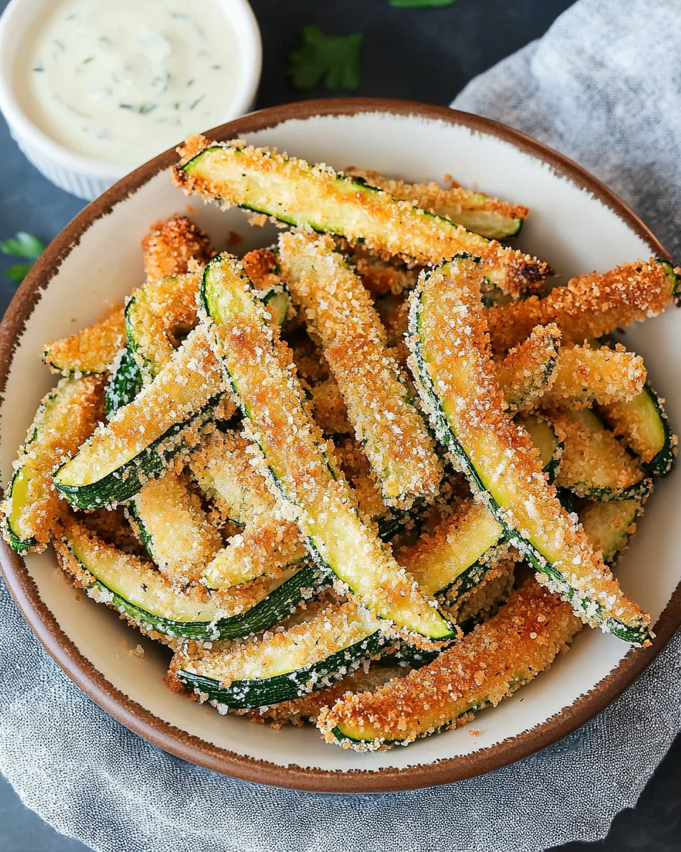 Parmesan Zucchini Fries