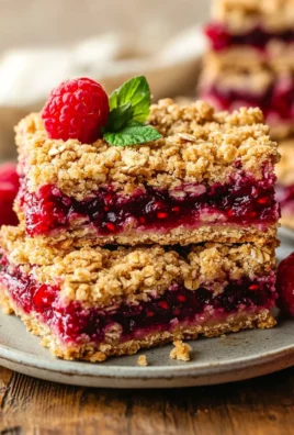 Raspberry Oatmeal Crumble Bars